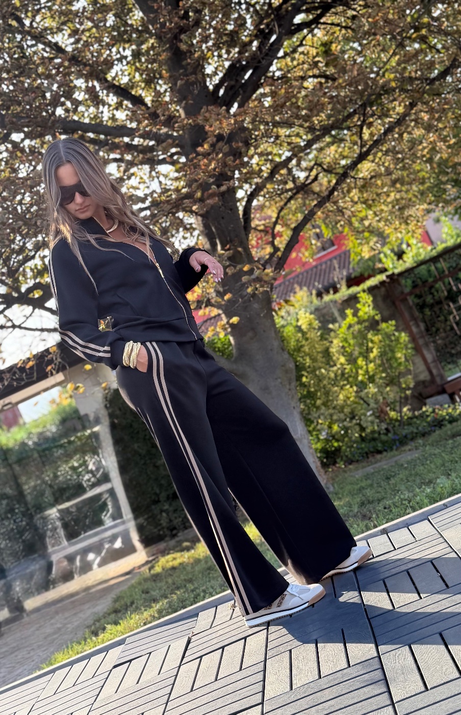 Coordinato zip banda