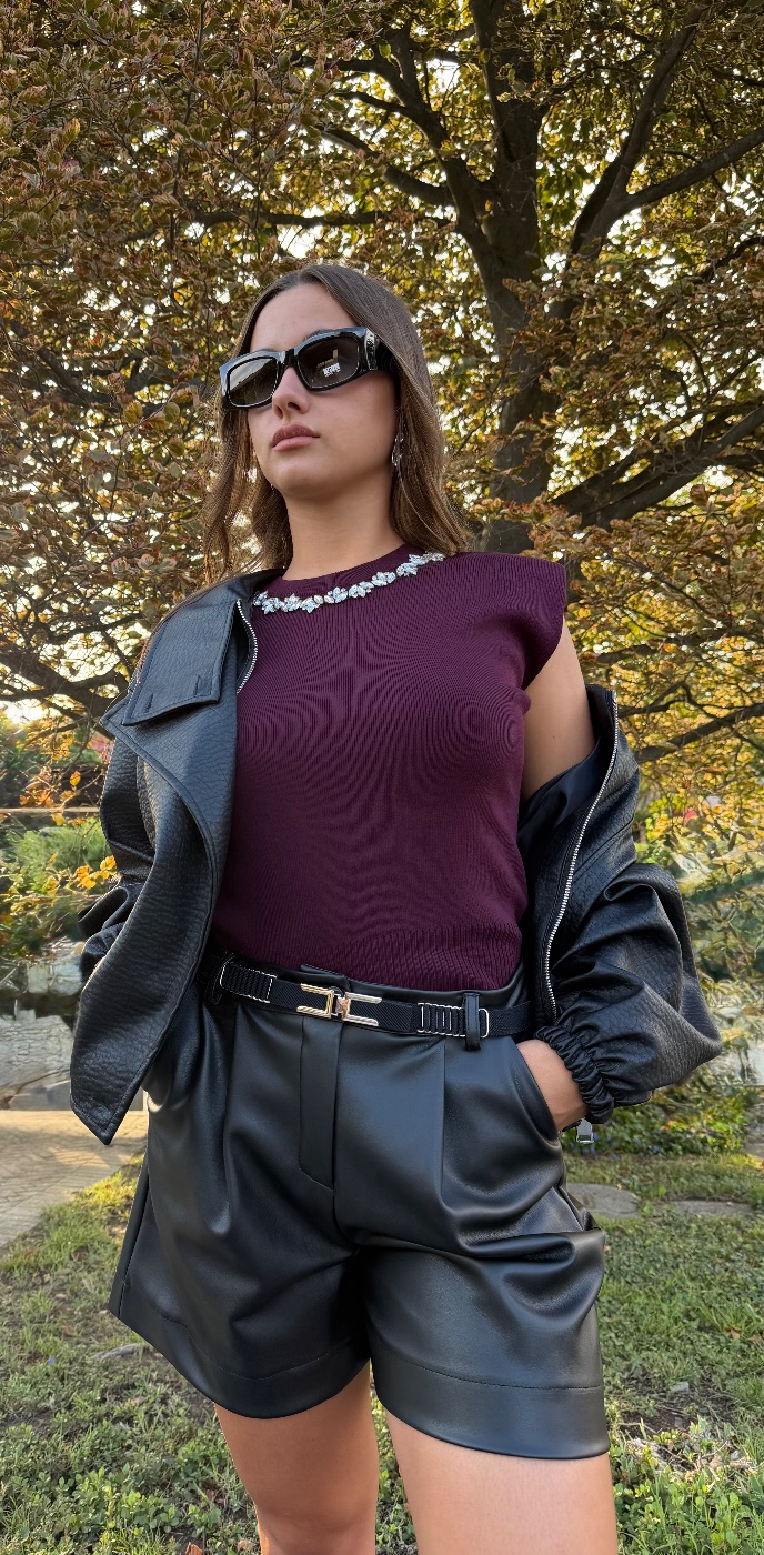 Anteprima 4 di Bomber ecopelle Oversize
