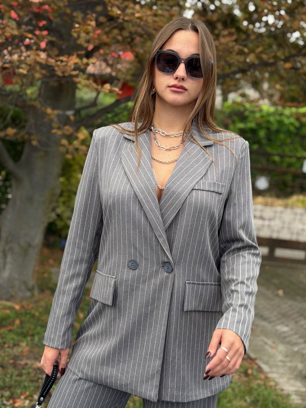 Anteprima 3 di Tailleur gessato