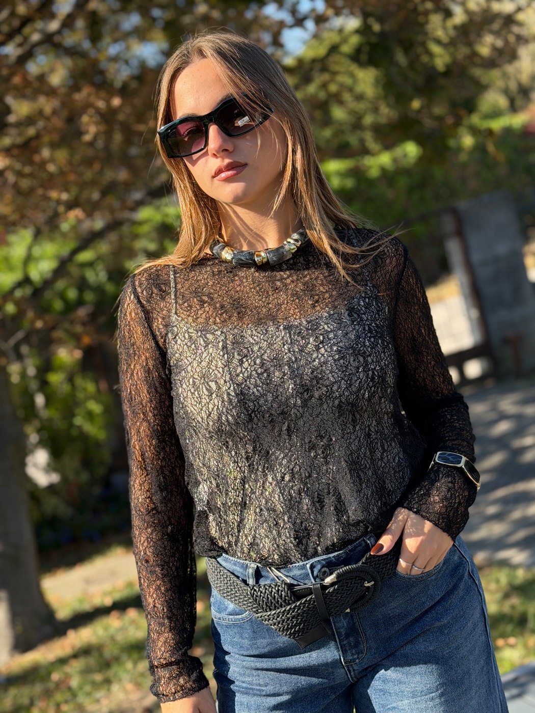 Anteprima 5 di Maglia Basica pizzo